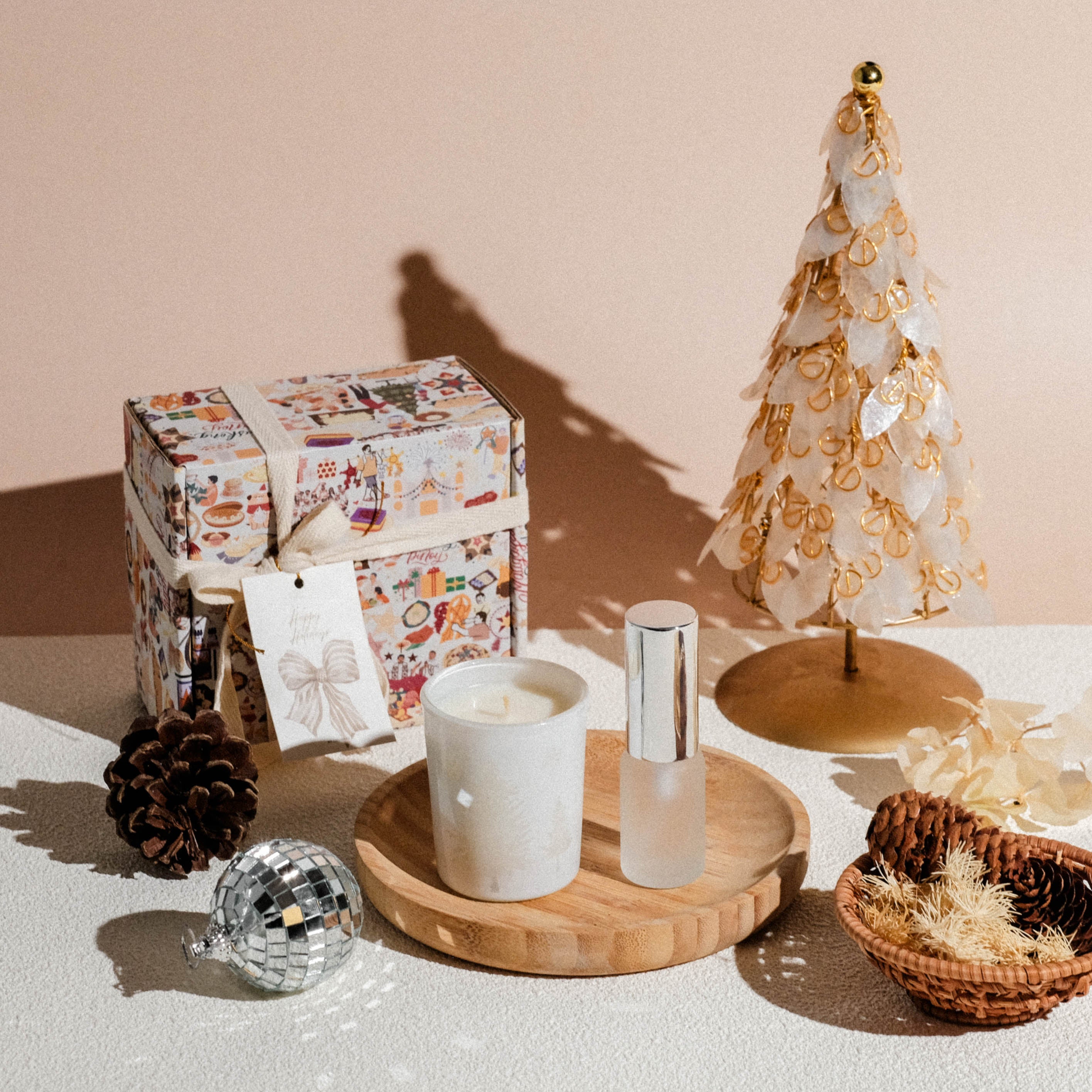 Tinsel Holiday Gift Box