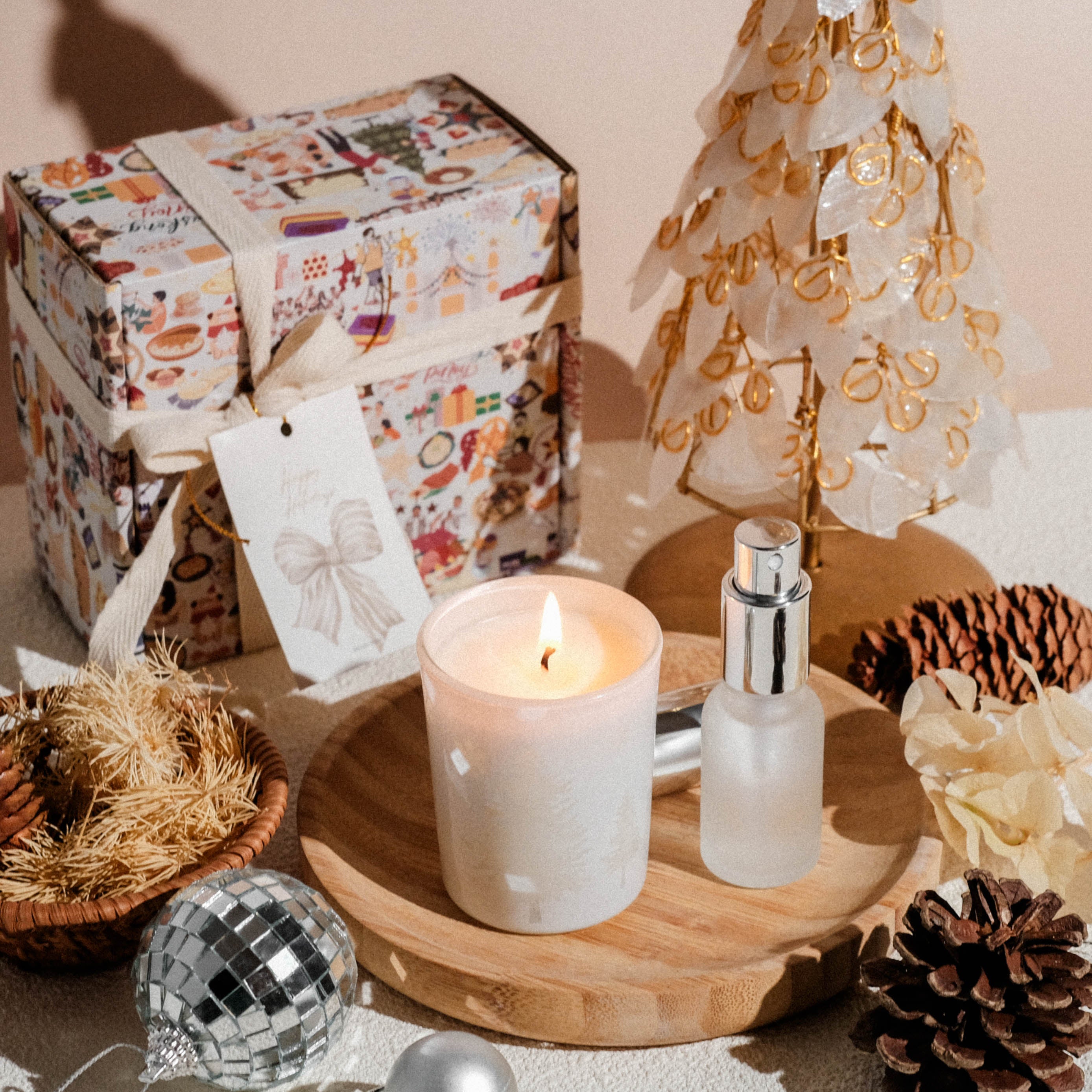 Tinsel Holiday Gift Box